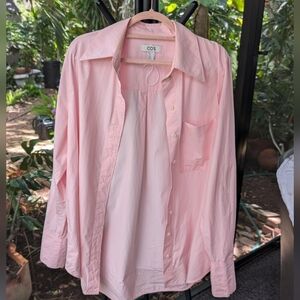 COS Light Pink Collared Shirt 100% Cotton